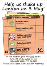 Latest London TUSC postcard