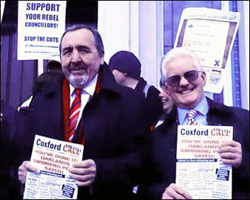Southampton Councillors Against Cuts, Keith Morrell and Don Thomas, photo by Southampton TUSC