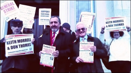 Southampton Councillors Against Cuts, Keith Morrell and Don Thomas, photo Southampton TUSC Southampton Councillors Against Cuts, Keith Morrell and Don Thomas, photo Southampton TUSC