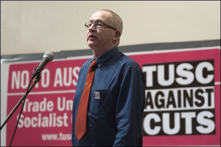 Mike Sargent, RMT executive committee, photo Paul Mattsson
