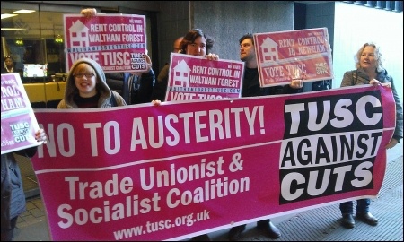 Demanding rent controls in a protest organised by Newham and Waltham Forest TUSC campaigners, photo by Bob Severn Demanding rent controls in a protest organised by Newham and Waltham Forest TUSC campaigners, photo by Bob Severn