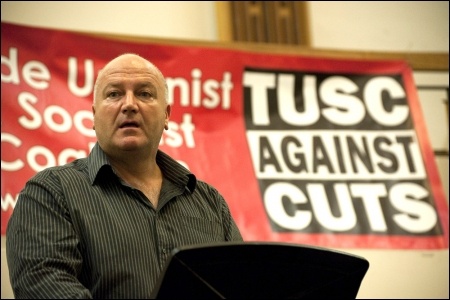 Bob Crow speaking at TUSC's 2012 London Assembly election campaign launch