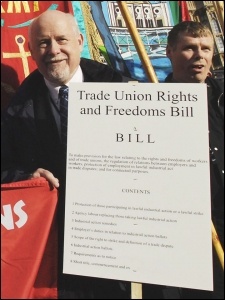 TUSC supports the Trade Union Rights and Freedom Bill