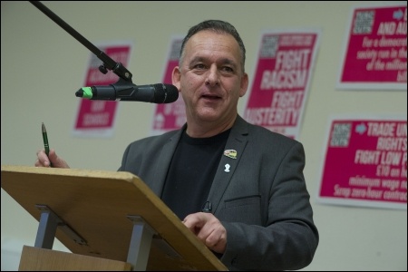 RMT president Sean Hoyle RMT president Sean Hoyle