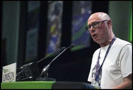 Roger Bannister at UNISON conference 2016 Roger Bannister at UNISON conference 2016